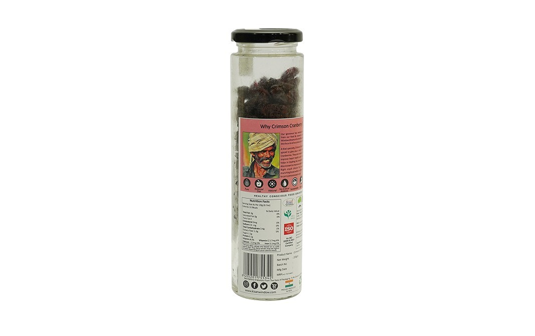 Kiwi Kisan Window Crimson Cranberries    Pack  200 grams